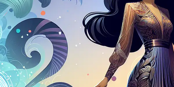 Boa Hancock from "One Piece" confidently poses in a vibrant, fantastical landscape, showcasing her iconic outfit and allure.